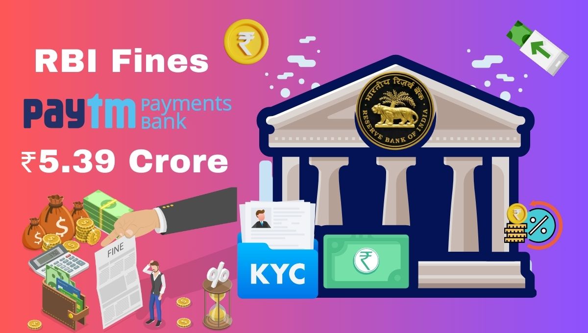 RBI Fines Paytm Payments Bank ₹5.39 Crore for KYC Violations